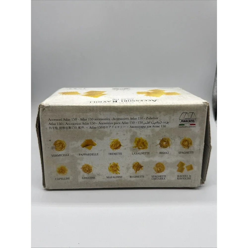 Marcato Ravioli Attachment for Atlas 150 Pasta Machine Silver
